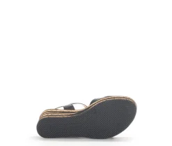 Sandaleno met sleehak zwart