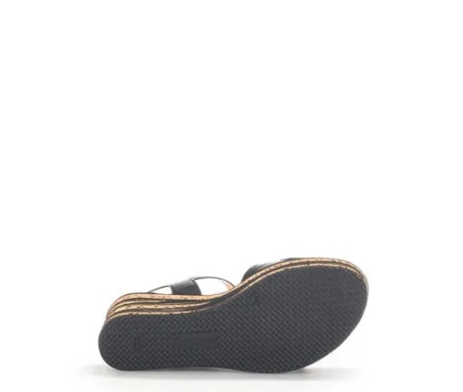 Sandaleno met sleehak zwart