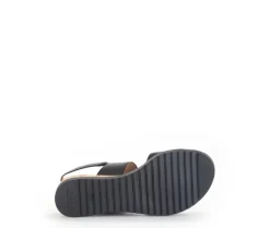 Sandaleno met sleehak zwart