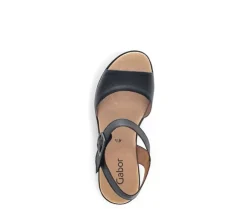 Sandaleno met sleehak zwart