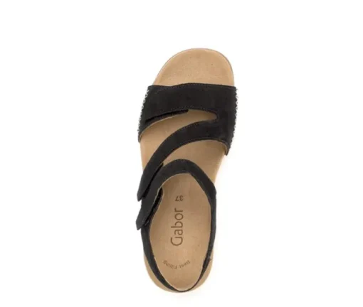 Sandaleno met sleehak zwart