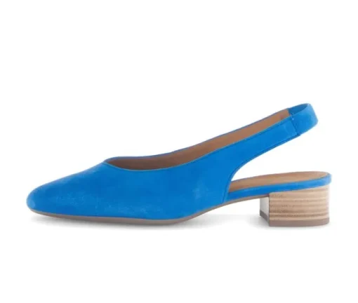 Sling-back blauw