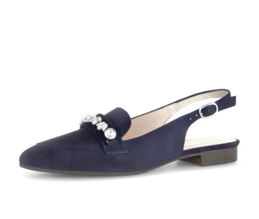 Sling-back blauw