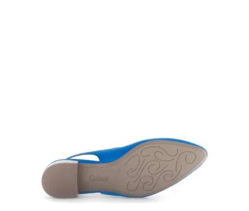 Sling-back blauw