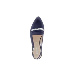 Sling-back blauw