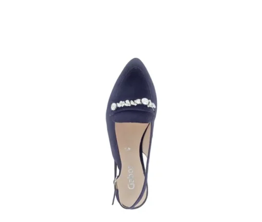 Sling-back blauw