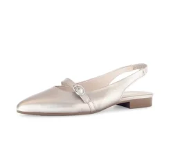Sling-back goud
