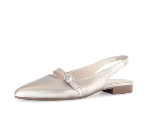 Sling-back goud