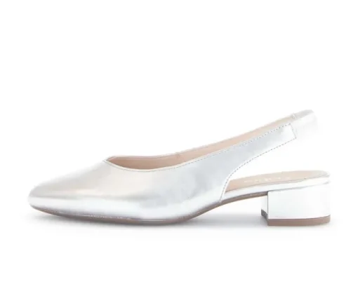 Sling-back zilver