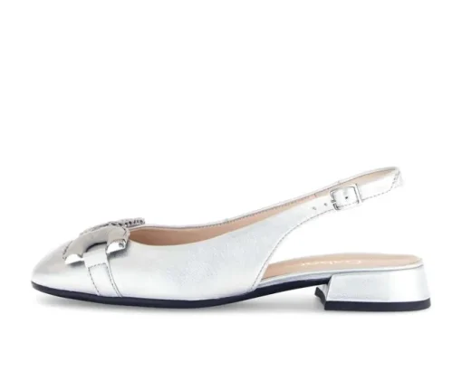 Sling-back zilver