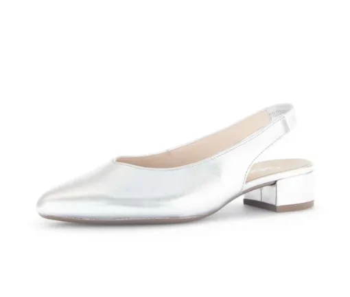 Sling-back zilver
