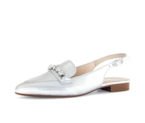Sling-back zilver