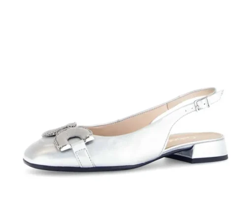 Sling-back zilver