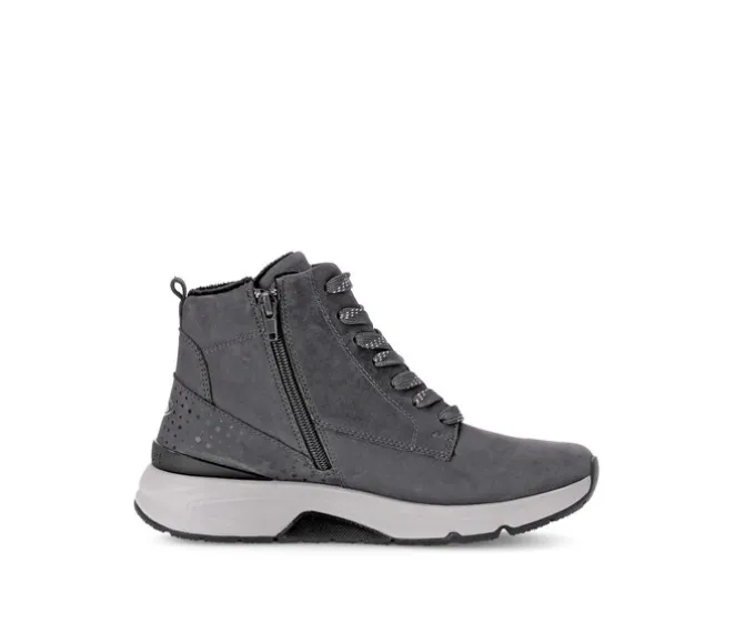 Sportief enkellaarsje grijs