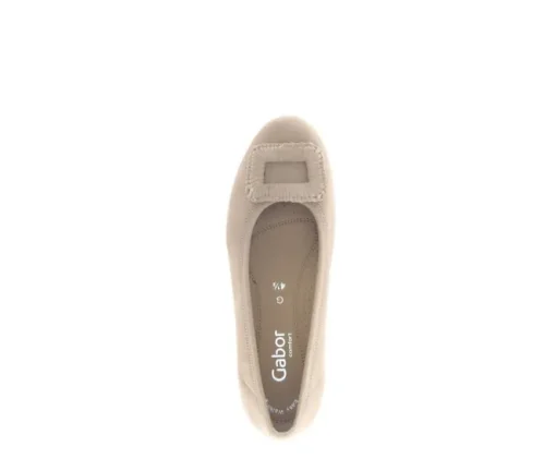 Sportieve ballerina beige
