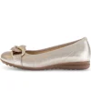Sportieve ballerina goud