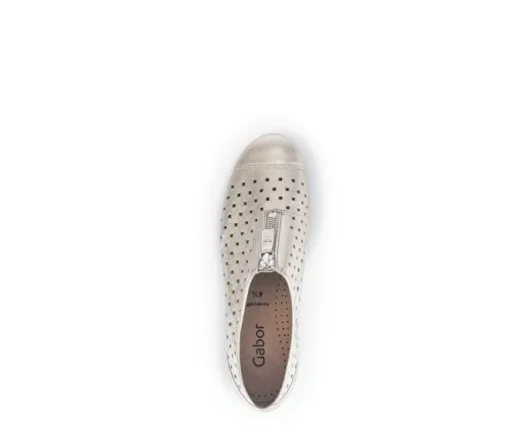 Sportieve ballerina goud