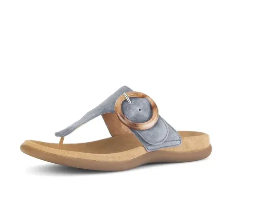 Teenslipper blauw